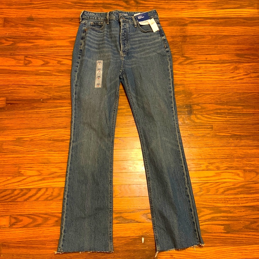 This is a boot cut jean that has never been worn.